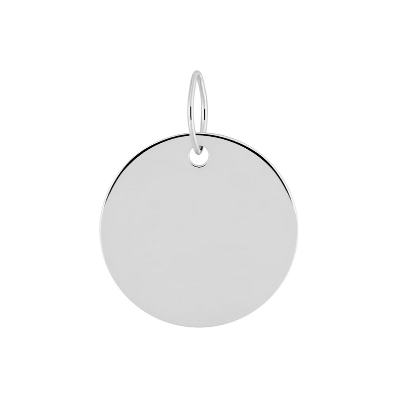 Pendentif médaille ronde Or blanc 750/1000 ROBBEZ MASSON