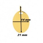 Pendentif ovale Or jaune 750/1000 ROBBEZ MASSON