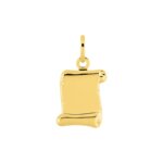 Pendentif parchemin Or jaune 750/1000 ROBBEZ MASSON