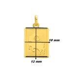Pendentif Zodiaque Bélier Or jaune 750/1000 ROBBEZ MASSON, dimensions