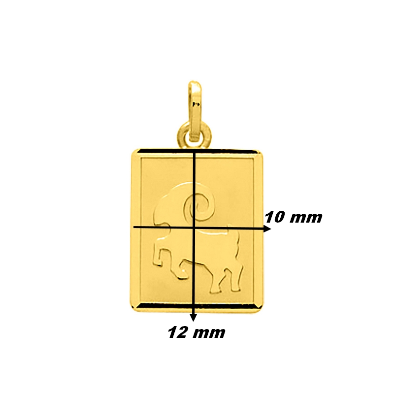 pendentif-zodiaque-belier-or-jaune-750-robbez-masson-73220-dimensions Pendentif Zodiaque Bélier Or jaune 750/1000 ROBBEZ MASSON, dimensions