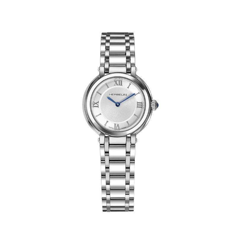 Montre-Femme-Galet-Acier-inoxydable-HERBELIN-17430B28 Montre Femme Galet HERBELIN Acier inoxydable 17430B28