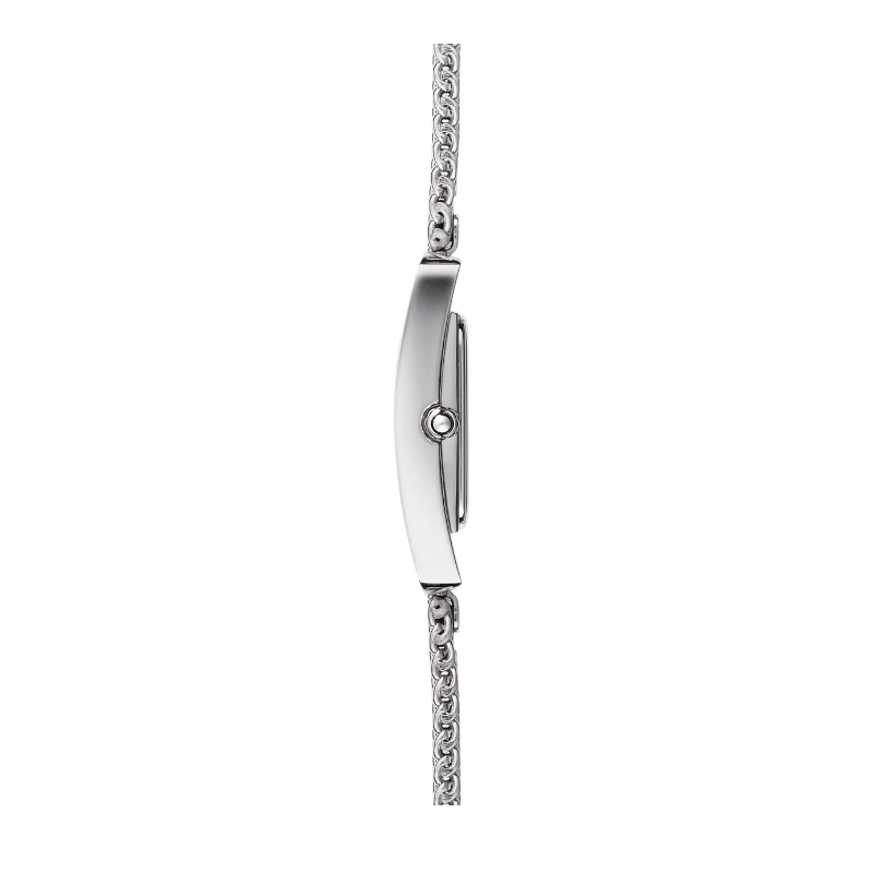 Montre Femme Vième Avenue HERBELIN, Acier inoxydable et maille milanaise 17437AP21B, côté