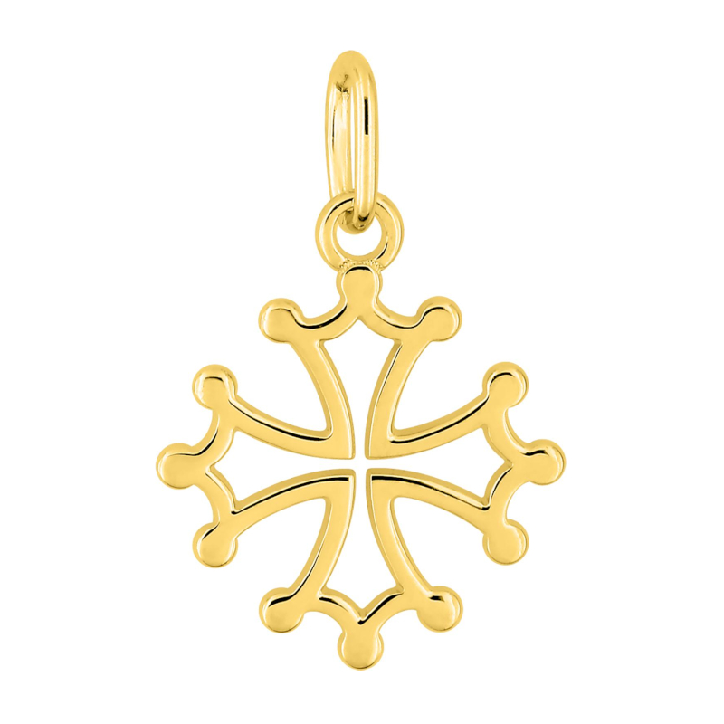 Pendentif Croix Occitane Or jaune 750/1000 ROBBEZ MASSON