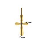 Pendentif Croix Or jaune 750/1000 et Diamant ROBBEZ MASSON, dimensions