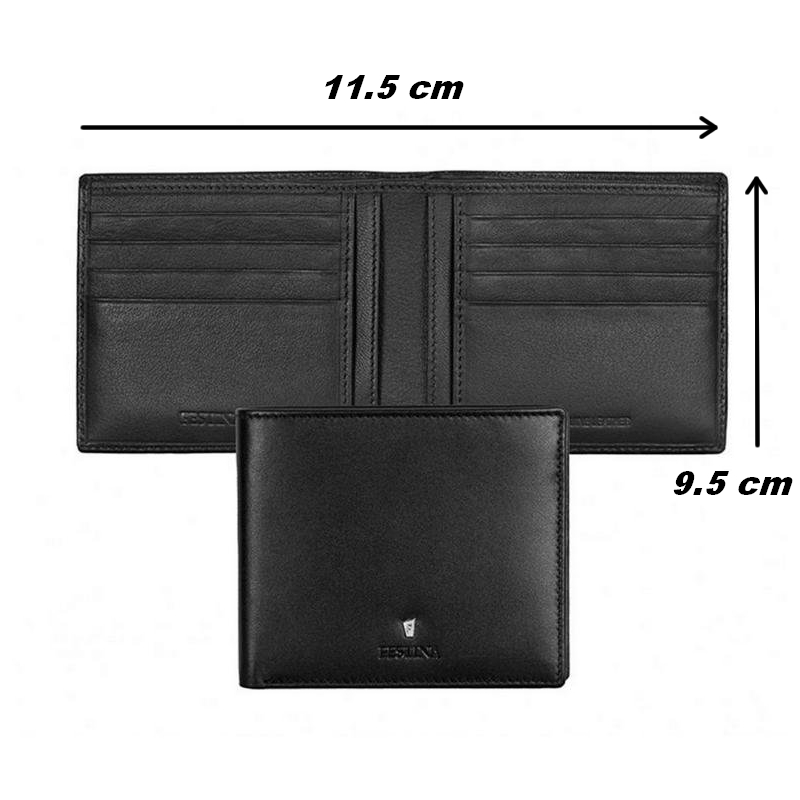 Portefeuille-FESTINA-cuir-noir-FLW0120-A-dimensions Portefeuille Cuir noir FESTINA FLW0120/A, dimensions