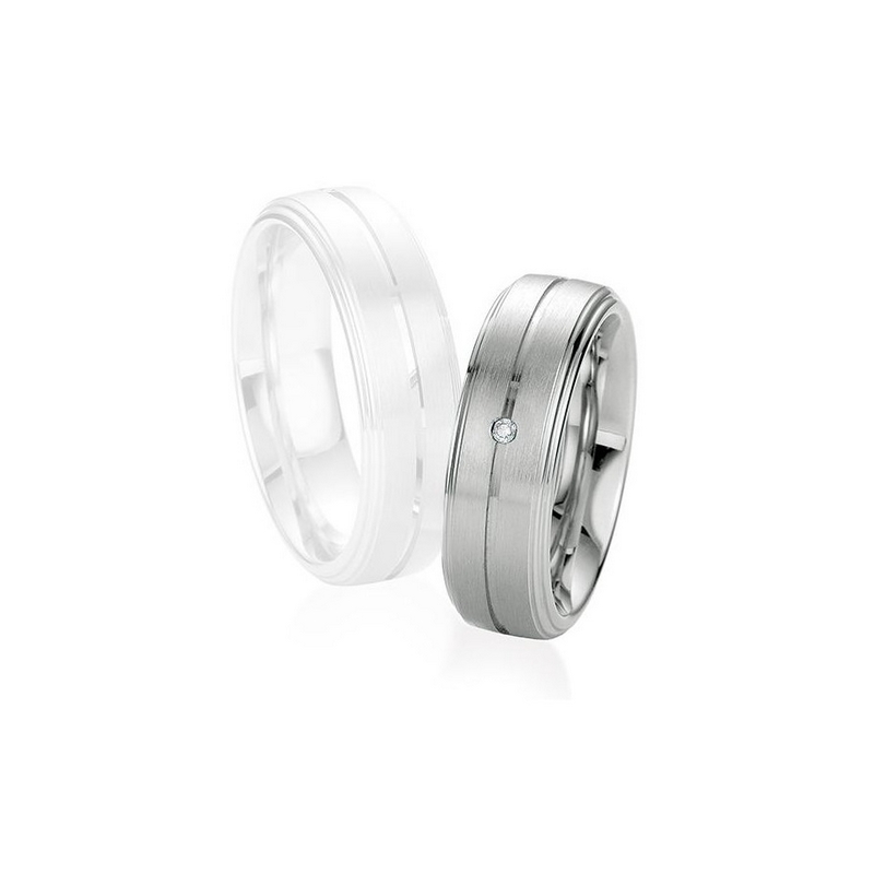 Alliance Argent 925/1000 et Diamant BREUNING