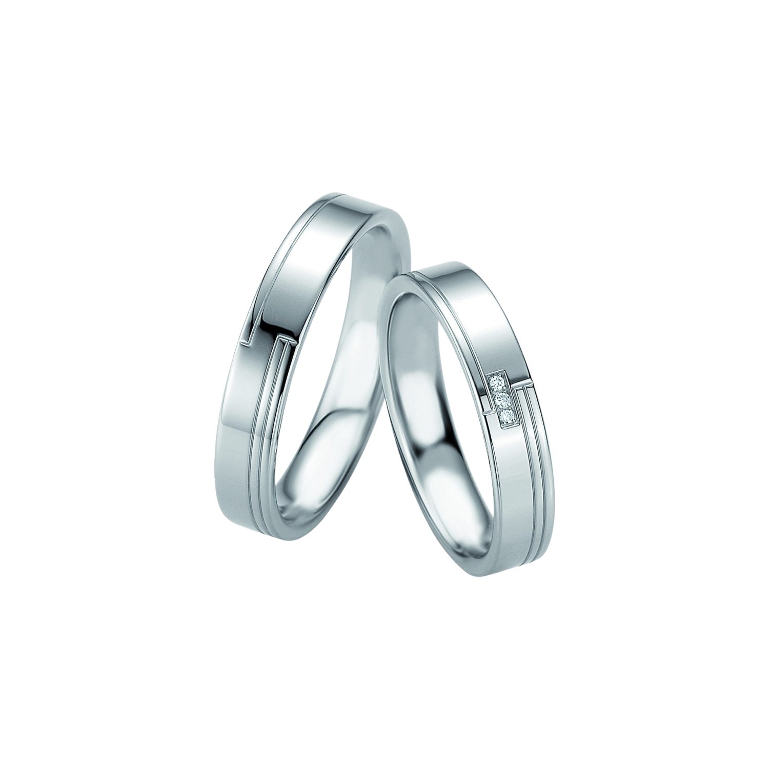 alliance-breuning-argent-925-et-diamants--48-08067 Alliance Argent 925/1000 et 3 Diamants BREUNING