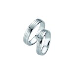 Alliance Argent 925/1000 et 2 Diamants BREUNING
