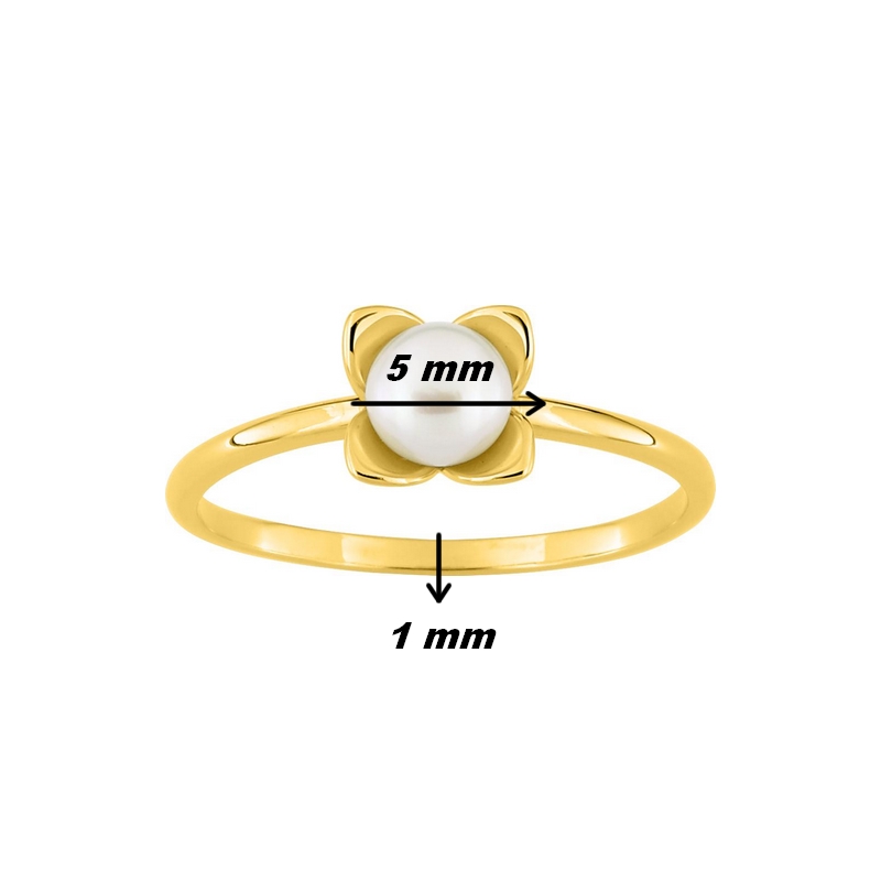 Bague Femme Or jaune 750/1000 et Perle de culture ROBBEZ MASSON