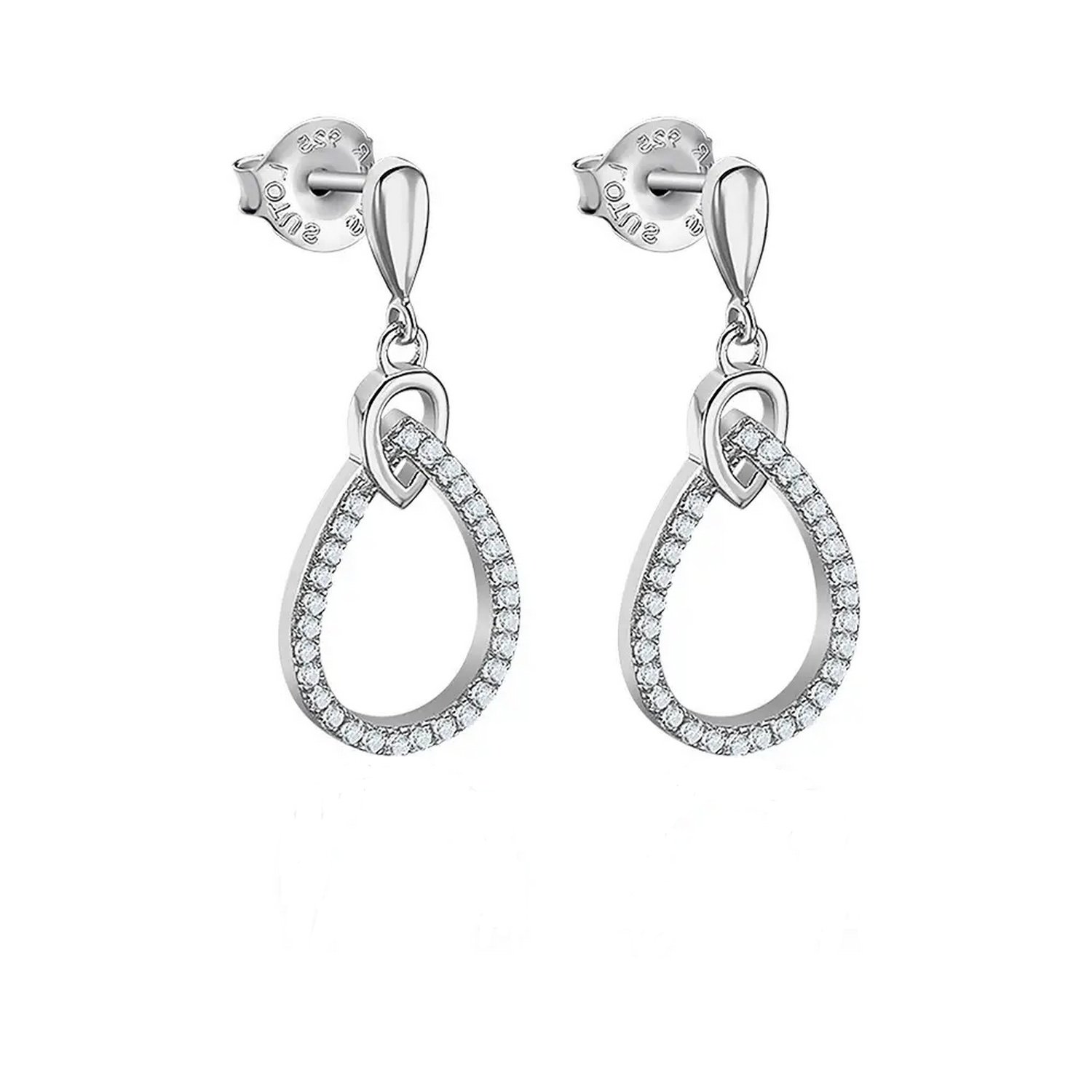 Boucles d’oreilles pendantes Gouttes Femme Argent 925/1000 et Oxydes de zirconium LOTUS LP3058-4/1