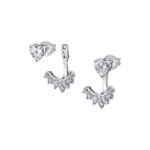 Boucles d’oreilles clous pendantes 2 en 1 Femme, Argent 925/1000 et Oxydes de zirconium LOTUS LP1988-4/1