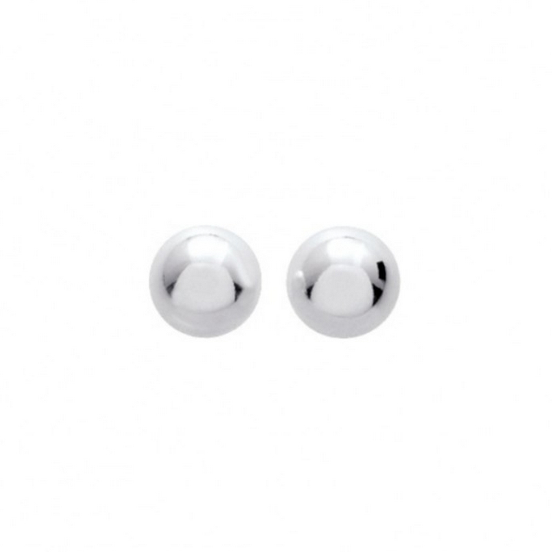 boucles-oreilles-clous-boules-femme-argent-rhodié-robbez-masson-315046 Boucles d’oreilles clous Femme boule 10 mm Argent 925/1000 ROBBEZ MASSON