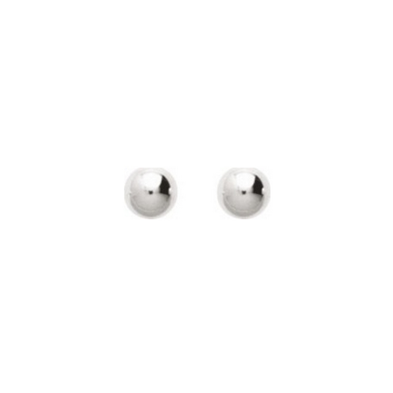 boucles-oreilles-clous-boules-femme-argent-rhodié-robbez-masson-315124 Boucles d’oreilles clous Femme boule 5 mm Argent 925/1000 ROBBEZ MASSON