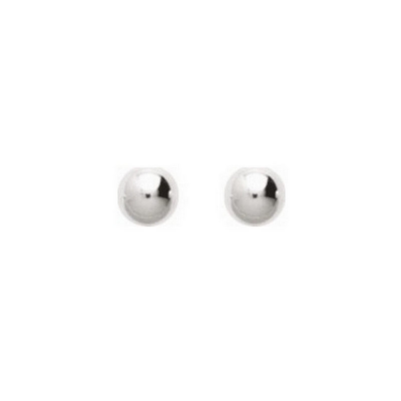 Boucles d’oreilles clous Femme boule 6 mm Argent 925/1000 ROBBEZ MASSON