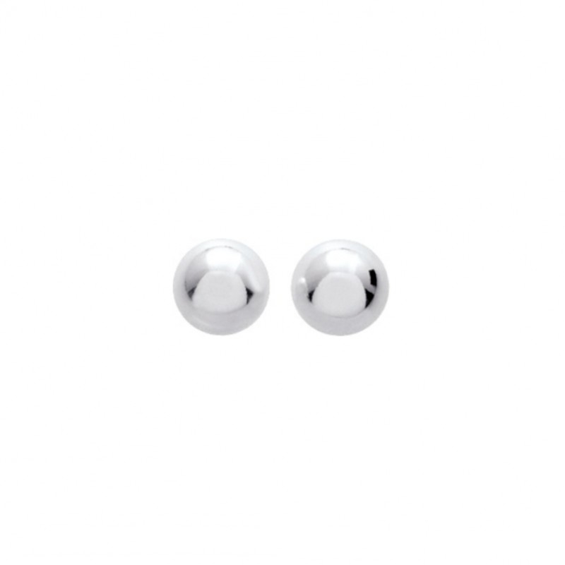 Boucles d’oreilles clous Femme boule 9 mm Argent 925/1000 ROBBEZ MASSON