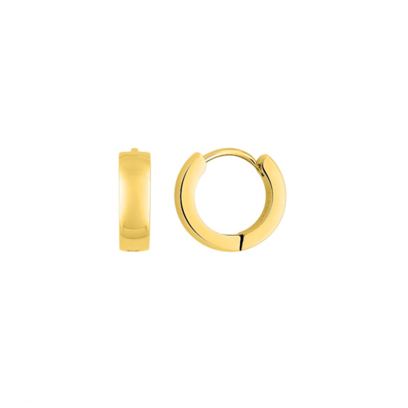 boucles-oreilles-creoles-femme-acier-inoxydable-doré-robbez-masson-435336 Boucles d’oreilles créoles larges Femme Acier inoxydable doré ROBBEZ MASSON