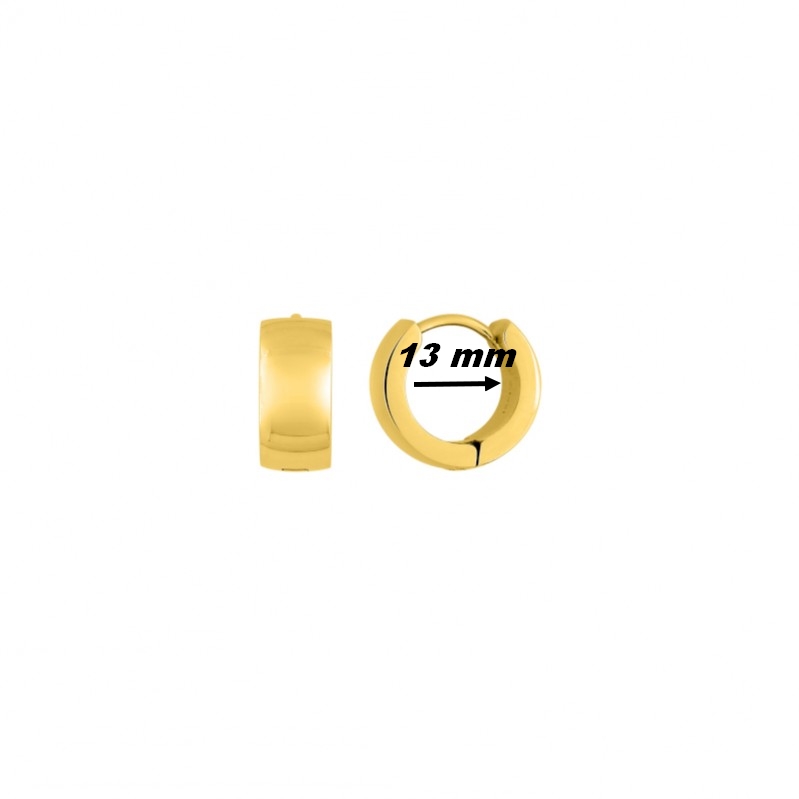 boucles-oreilles-creoles-femme-acier-inoxydable-doré-robbez-masson-435340-diametre Boucles d’oreilles créoles larges Femme Acier inoxydable doré ROBBEZ MASSON, diamètre