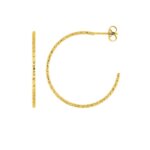 Boucles d’oreilles demi créoles Femme Acier inoxydable doré ROBBEZ MASSON