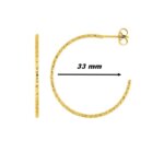Boucles d’oreilles demi créoles Femme Acier inoxydable doré ROBBEZ MASSON, diamètre