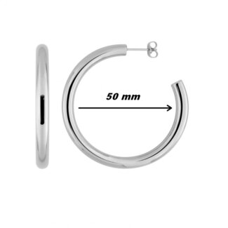 Boucles d’oreilles demi créoles Femme Acier inoxydable ROBBEZ MASSON, diamètre