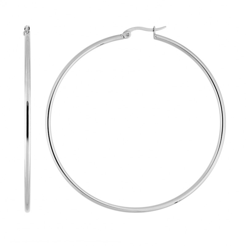 Boucles d’oreilles créoles Femme Acier inoxydable ROBBEZ MASSON