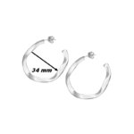 Boucles d’oreilles créoles Femme Argent 925/1000 LOTUS LP3187-4/2, diamètre
