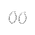 Boucles d’oreilles créoles torsadées Femme Argent 925/1000 LOTUS LP3278-4/1
