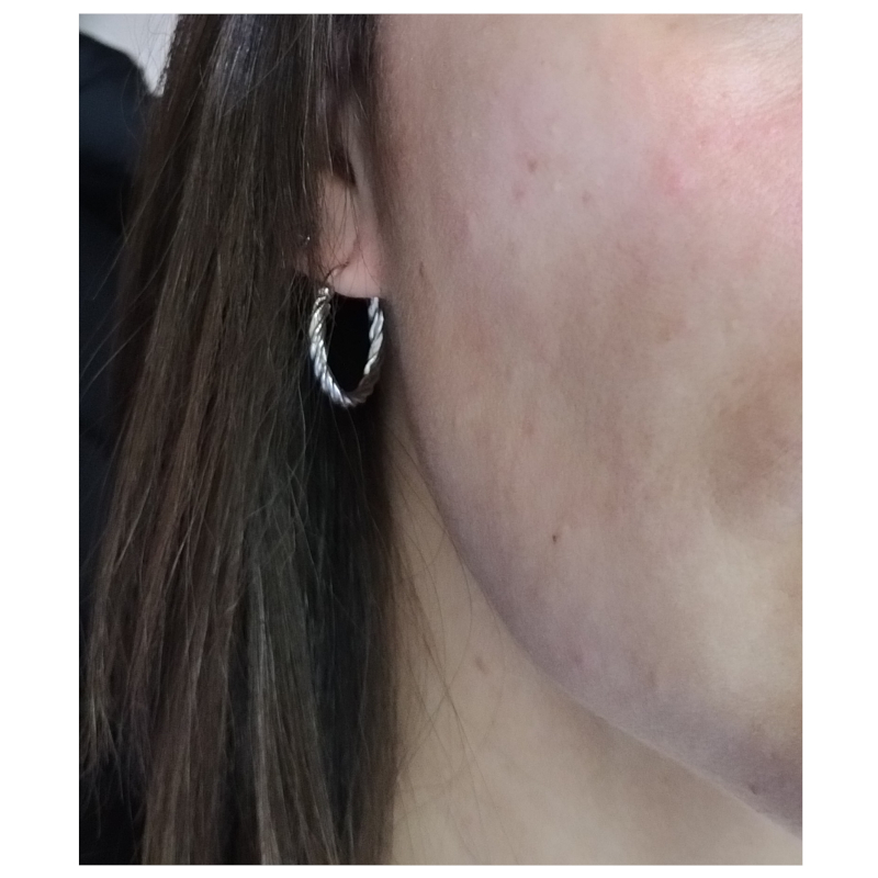 boucles-oreilles-créoles-torsadées-femme-argent-925-LOTUS-LP3278-4-1-portées Boucles d’oreilles créoles torsadées Femme Argent 925/1000 LOTUS LP3278-4/1 portées