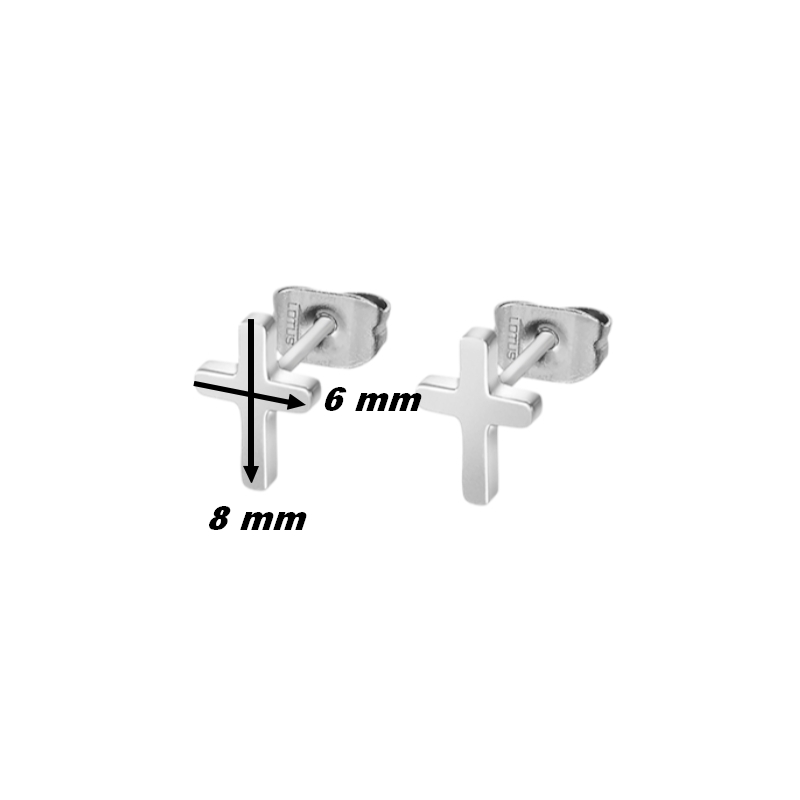 Boucles d’oreilles Croix Acier inoxydable LOTUS LS2227-4/2, dimensions