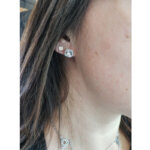Boucles d’oreilles Femme Argent 925/1000 et Oxydes de zirconium LOTUS LP2002-4/1 portées