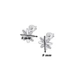 Boucles d’oreilles Fleur Femme Argent 925/1000 et Oxydes de zirconium LOTUS LP3056-1/1, dimensions