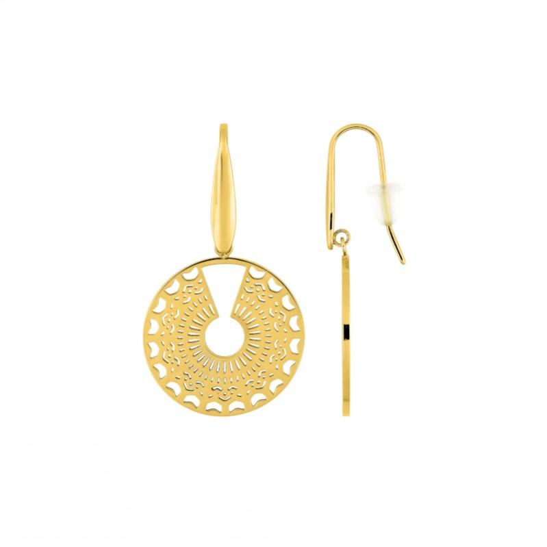 Boucles d’oreilles pendantes Femme Acier inoxydable doré ROBBEZ MASSON