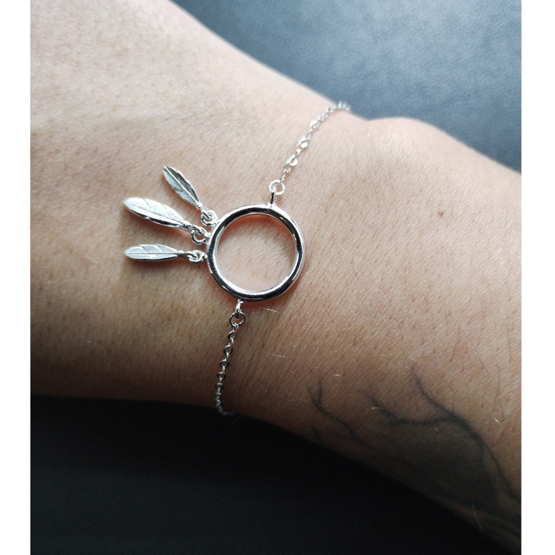 Bracelet Femme Attrape rêve Argent 925/1000 LOTUS LP1999-2/1 porté