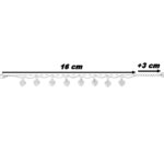 Bracelet Cœur Femme Acier inoxydable ROBBEZ MASSON, dimensions