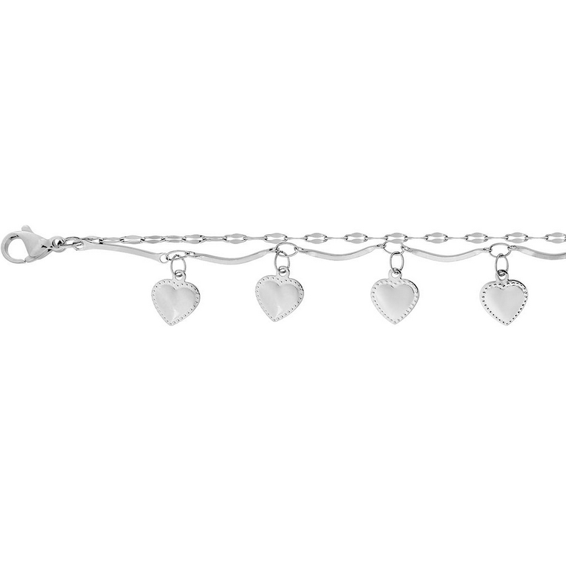 Bracelet Cœur Femme Acier inoxydable ROBBEZ MASSON