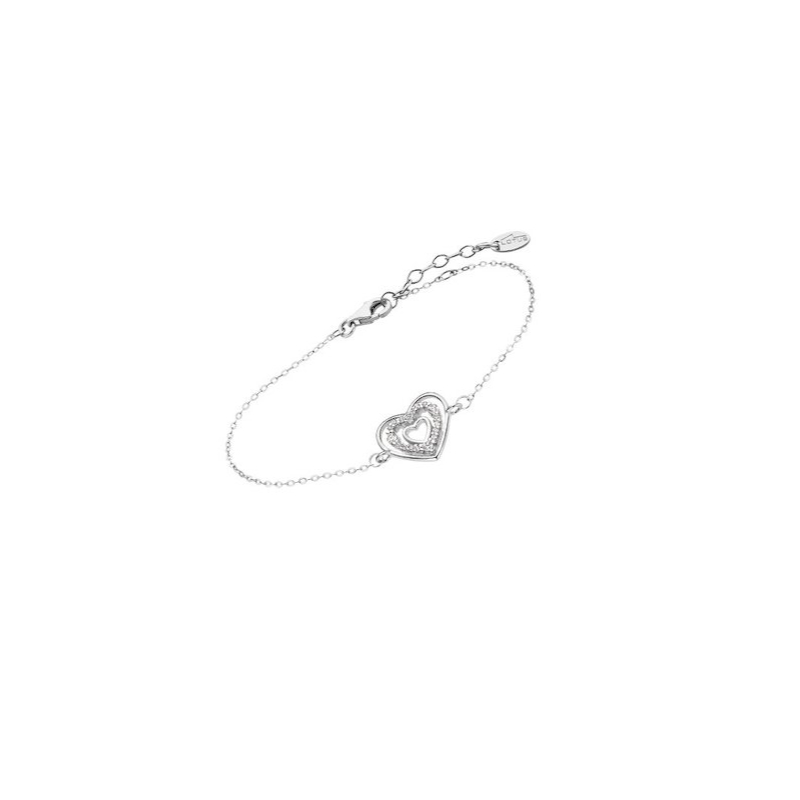 Bracelet Cœur Femme Argent 925/1000 et Oxydes de zirconium LOTUS LP3143-2/1