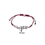 Bracelet cordon rouge Femme Cœur Argent 925/1000 et Oxydes de zirconium LOTUS LP1519-2/1, dimensions