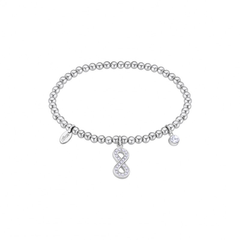 Bracelet élastique Femme Infini, Acier inoxydable et strass LOTUS LS2170-2/6