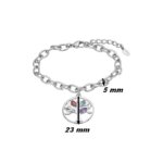 Bracelet Femme Arbre de vie Acier inoxydable et strass de couleurs LOTUS LS2192-2/1, dimensions