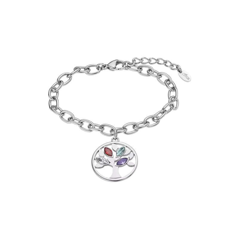 bracelet-femme-arbre-de-vie-acier-inoxydable-et-strass-de-couleurs-LOTUS-LS2192-2-1 Bracelet Femme Arbre de vie Acier inoxydable et strass de couleurs LOTUS LS2192-2/1
