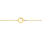 Bracelet Femme Octogonal Or jaune 750/1000 et Diamants ROBBEZ MASSON