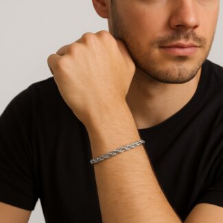 Bracelet Homme Acier inoxydable LOTUS LS2233-2/1 porté