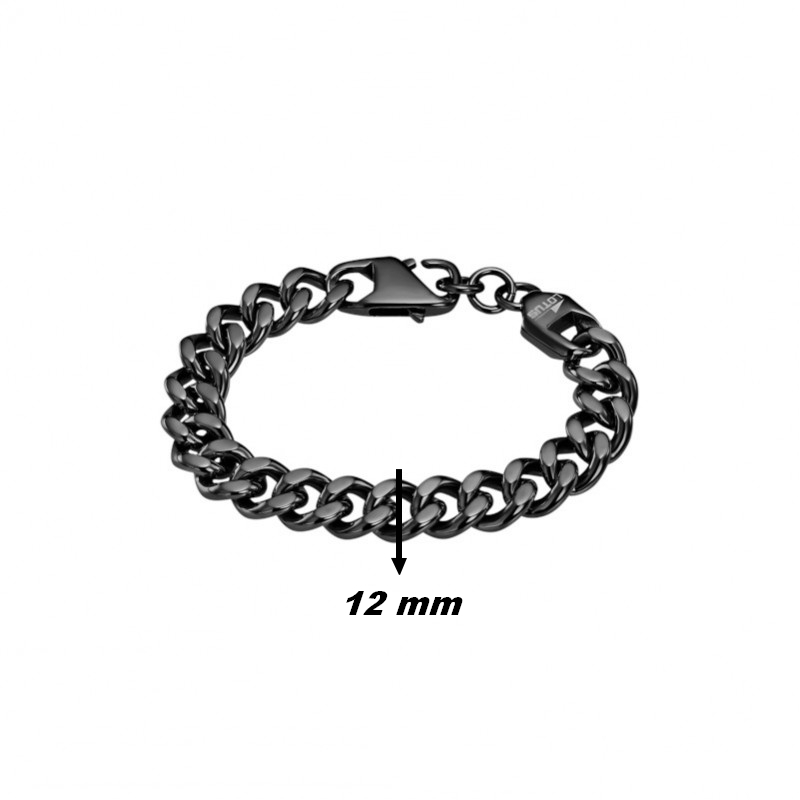 Bracelet Homme Acier inoxydable noir LOTUS LS2191-2/3, largeur