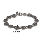 Bracelet Homme Acier inoxydable vieilli Grain de café LOTUS LS2140-2/3, largeur