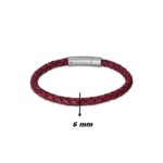 Bracelet Homme Cuir rouge et Acier inoxydable LOTUS LS2141-2/2, largeur