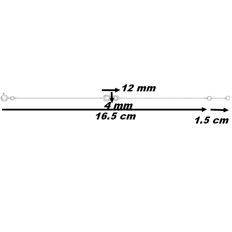 bracelet-infini-femme-or-blanc-750-et-diamants-robbez-masson-RZ627GB4-dimensions Bracelet Femme Infini or blanc 750/1000 et Diamants ROBBEZ MASSON, dimensions