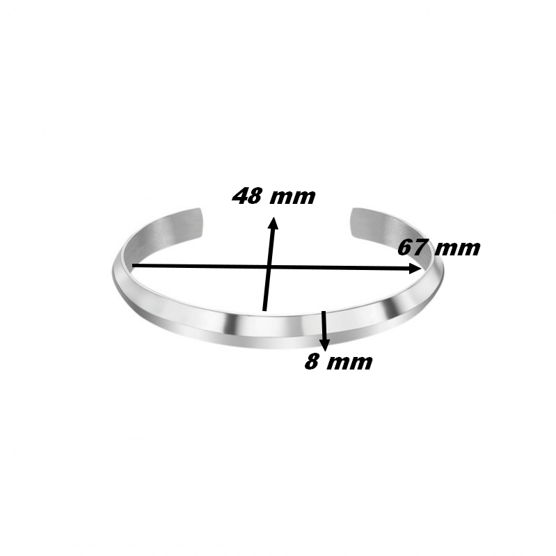 Bracelet jonc Homme Acier inoxydable LOTUS LS2229-2/1, dimensions