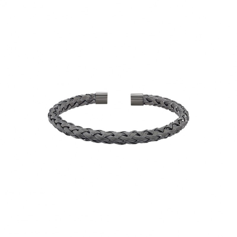 Bracelet jonc ouvert Homme Acier inoxydable gris foncé LOTUS LS2195-2/2