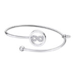 Bracelet ouvert Femme Infini, Acier inoxydable et strass LOTUS LS2169-2/4